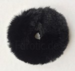Pelz Cockring Samt-Nutria (gerupft) - Schwarz - Fur Cock Ring