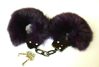 Echt Pelz Handschellen Genuine Fur Handcuffs Bondage Fesseln SM BDSM Pelz Fetisch Fur Fetisch ftiche fourrure